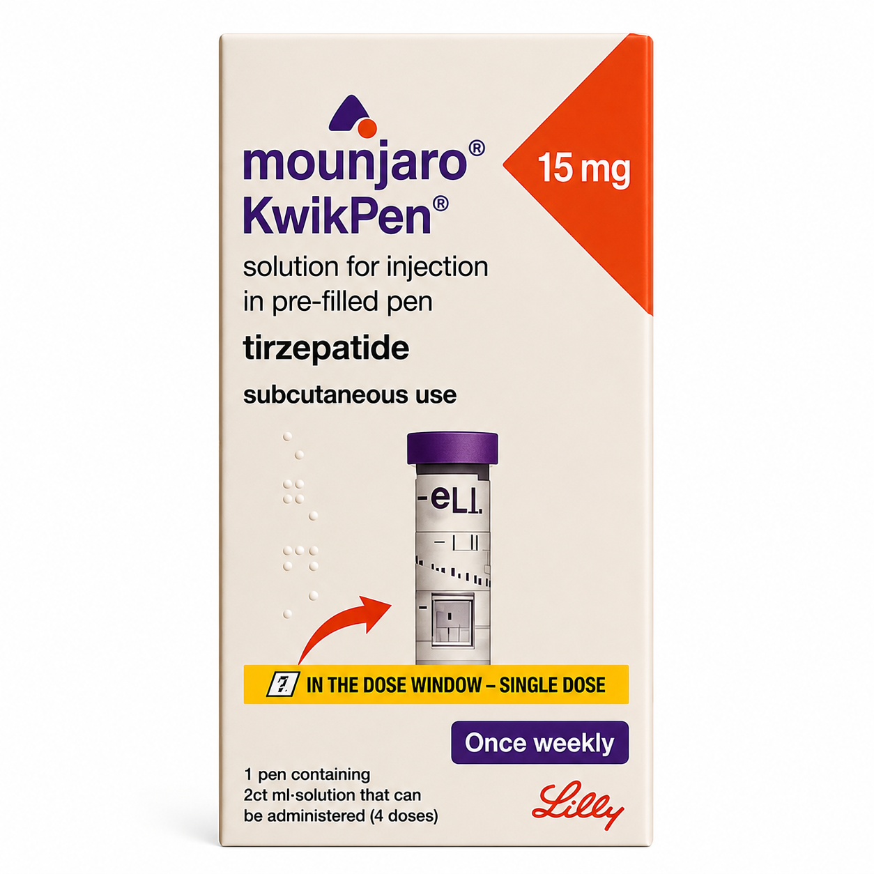 Mounjaro | 2.5 mg, 5 mg, 7.5 mg, 10 mg, 12.5 mg, 15 mg - препарат для контролю маси тіла та лікуванння діабету 2 типу