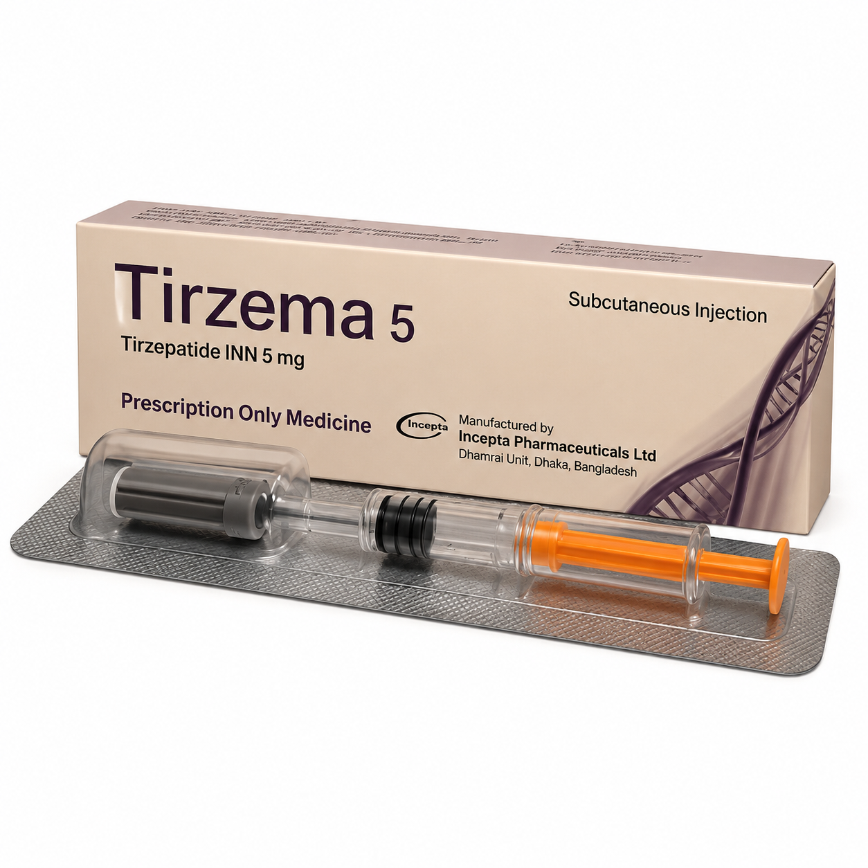 Tirzema 2.5 mg 5 mg 7.5 mg