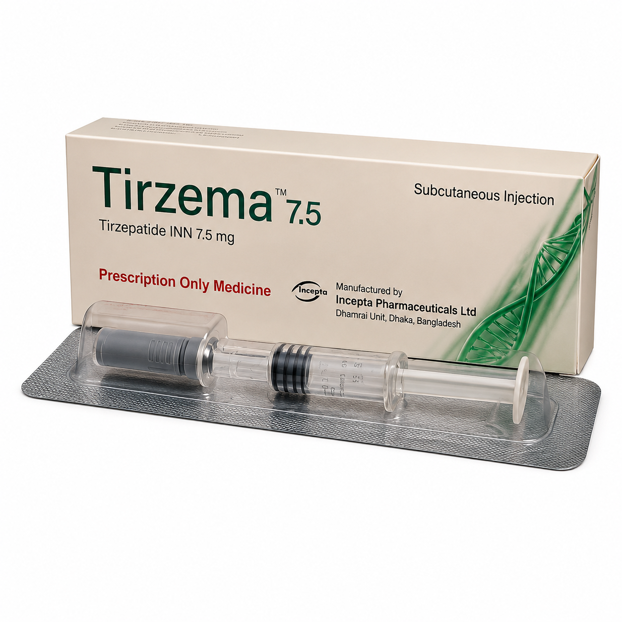 Tirzema 2.5 mg 5 mg 7.5 mg
